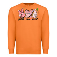 Carrot peace love easter Premium Sweatshirt - MaliasSmallBusiness