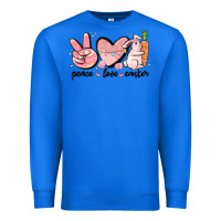True Royal peace love easter Premium Sweatshirt - MaliasSmallBusiness