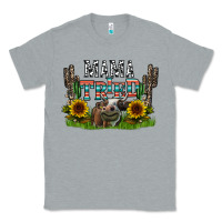 Heather Grey mama tried1 Classic Tee - CowhideDigitalArt
