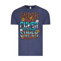 Vintage Denim super tired super hungry super pregnant Vintage Tee - texasbilliewilder