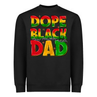 Black dope black dad with stars Heavyweight Sweatshirt - texasbilliewilder
