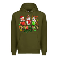 Army Green christmas pharmacy squad Premium Hoodie - MaliasSmallBusiness