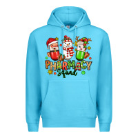 Ocean Blue christmas pharmacy squad Premium Hoodie - MaliasSmallBusiness