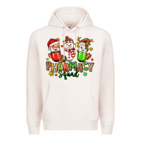 Pale Pink christmas pharmacy squad Premium Hoodie - MaliasSmallBusiness