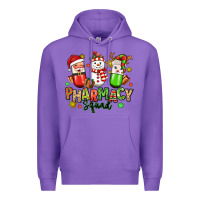 Purple christmas pharmacy squad Premium Hoodie - MaliasSmallBusiness