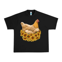 Black chicken with sunflowers Urban Heavy Tee - RanaPortraitStore