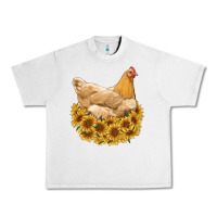 Lunar Rock chicken with sunflowers Urban Heavy Tee - RanaPortraitStore