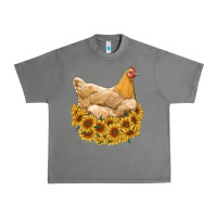 Tornado chicken with sunflowers Urban Heavy Tee - RanaPortraitStore