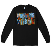 Black winter vibes Long Sleeve Tee - FaDigitalArtStudio