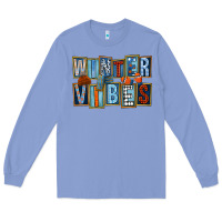 Colony Blue winter vibes Long Sleeve Tee - FaDigitalArtStudio