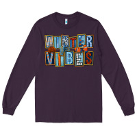 Plum winter vibes Long Sleeve Tee - FaDigitalArtStudio