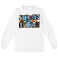 White winter vibes Long Sleeve Tee - FaDigitalArtStudio