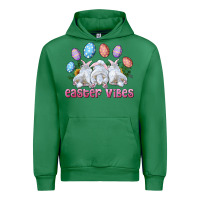 Emerald Easter Vibes with Bunny and Eggs Urban Hoodie - RanaPortraitStore