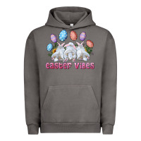 Pigment Tornado Easter Vibes with Bunny and Eggs Urban Hoodie - RanaPortraitStore