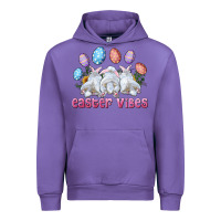Tulip Easter Vibes with Bunny and Eggs Urban Hoodie - RanaPortraitStore