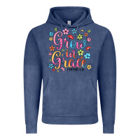 Vintage Denim grow in grace Vintage Hoodie - texasbilliewilder