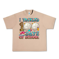 I Tackled 100 Days Of School Volleyball Urban Heavy Tee | Teevron