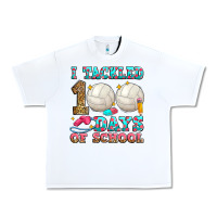 White i tackled 100 days of school volleyball Urban Heavy Tee - Zillion Design Studio