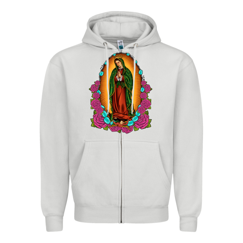 Our Lady Of Guadalupe Zipper Hoodie by JahusDesignShop | Teevron