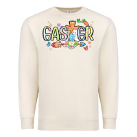 Sandshell easter cross with bunny Premium Sweatshirt - MaliasSmallBusiness