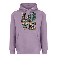 Lavender Turquoise Love Heavyweight Hoodie - Jasminsmagicworld