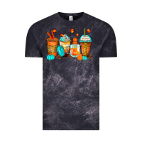Cloud Black thankful coffee cups Vintage Tee - Zillion Design Studio