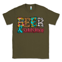 Army Green beer and sunshine Classic Tee - HRA Design Shop