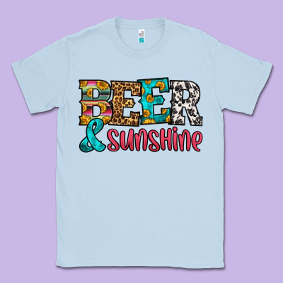 Beer And Sunshine Classic Tee Designed By Hra Design Shop