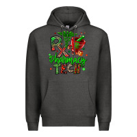 Charcoal Heather christmas rx pharmacy tech Premium Hoodie - MaliasSmallBusiness