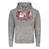 Cloud Rock pink santa baby christmas Vintage Hoodie - Zillion Design Studio