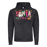 Vintage Arctic pink santa baby christmas Vintage Hoodie - Zillion Design Studio