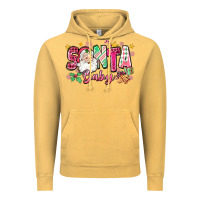 Vintage Mustard pink santa baby christmas Vintage Hoodie - Zillion Design Studio