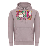 Vintage Zinc pink santa baby christmas Vintage Hoodie - Zillion Design Studio