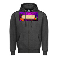 Charcoal Heather halloween witch custom license plate Zipper Hoodie - BundleAndBundleShop