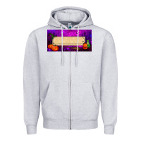 Heather Grey halloween witch custom license plate Zipper Hoodie - BundleAndBundleShop