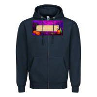 Navy halloween witch custom license plate Zipper Hoodie - BundleAndBundleShop