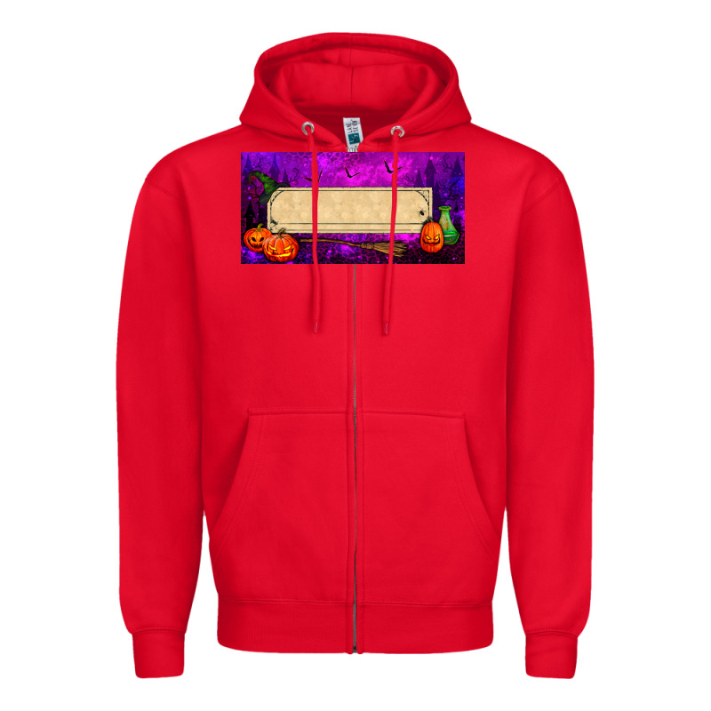 Halloween Witch Custom License Plate Zipper Hoodie by BundleAndBundleShop | Teevron