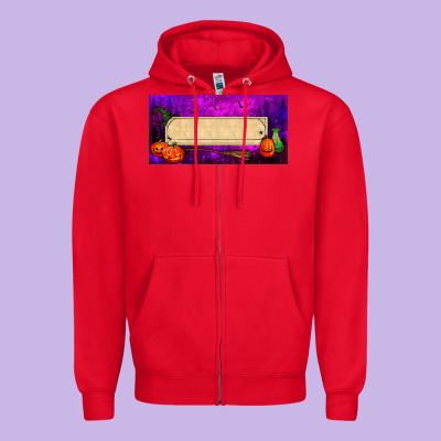 Halloween Witch Custom License Plate Zipper Hoodie Designed By Bundleandbundleshop