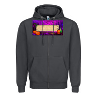 Smoke halloween witch custom license plate Zipper Hoodie - BundleAndBundleShop