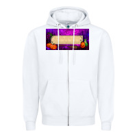 White halloween witch custom license plate Zipper Hoodie - BundleAndBundleShop