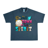 Midnight Navy small town big spirit volleyball Urban Heavy Tee - Zillion Design Studio