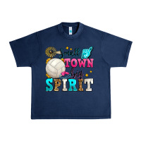 Navy small town big spirit volleyball Urban Heavy Tee - Zillion Design Studio