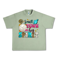 Oil Green small town big spirit volleyball Urban Heavy Tee - Zillion Design Studio