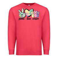 Cardinal peace love peeps Premium Sweatshirt - MaliasSmallBusiness