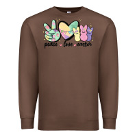 Chestnut peace love peeps Premium Sweatshirt - MaliasSmallBusiness