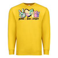 Lemon peace love peeps Premium Sweatshirt - MaliasSmallBusiness