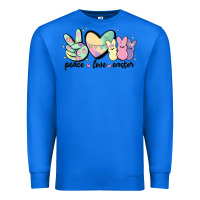 True Royal peace love peeps Premium Sweatshirt - MaliasSmallBusiness