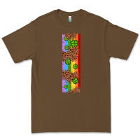 Cacao St. Patrick's Day Western Shamrock Leopard Rainbow Premium Tee - Artiststas