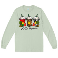 Matcha hello summer Long Sleeve Tee - CowhideDigitalArt
