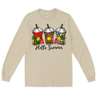 Mushroom hello summer Long Sleeve Tee - CowhideDigitalArt
